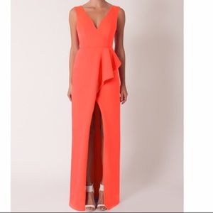 Fuchsia pink Black Halo gown like brand new